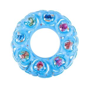 ห่วงยางสระน้ำ ห่วงยางเป่าลม ว่ายน้ำ เป่าลมเด็ก สีสันน่ารัก สีฟ้า