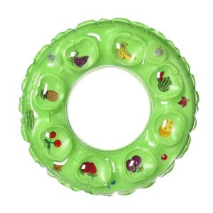 ห่วงยางสระน้ำ ห่วงยางเป่าลม ว่ายน้ำ เป่าลมเด็ก  สีเขียว ลายผลไม้ น่ารัก สดใส