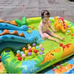 สระน้ำแฟนซี สระน้ำเป่าลม สระสไลเดอร์ แฮปปี้ ไดโน่ สระสวนสนุก