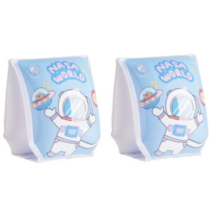 ปลอกแขนว่ายน้ำเป่าลม สำหรับเด็ก,ปลอกแขนลอยน้ำลายการ์ตูน อุปกรณ์ว่ายน้ำในสระน้ำ อุปกรณ์ช่วยในการลอยตัว รูปอวกาศ