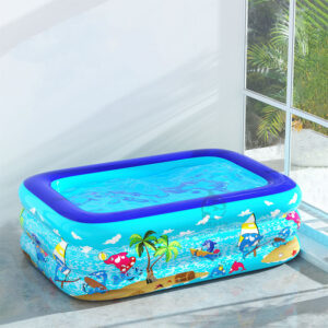 สระน้ำเป่าลม สระน้ำครอบครัว สระน้ำเป่าลม สระน้ําเด็ก 1.5เมตร 3ชั้น ลายการ์ตูน