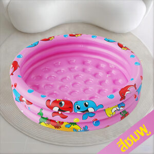 การันตีคุณภาพสระน้ำเด็ก สระน้ำเป่าลม สระว่ายน้ำเด็ก ขนาด 1.2 เมตร 3ชั้น สูง 30 cm สีชมพู พื้นเรียบ วัสดุป้องกันสิ่งแวดล้อม